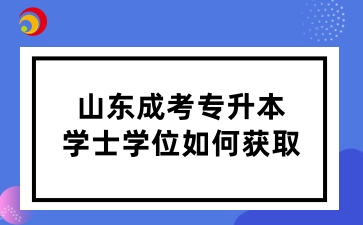 山東成考專升本學士學位如何獲取